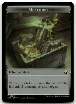 Robot // Munitions Double-Sided Token #10 // 9 (Foil) NM Edge of Eternities - Image 2