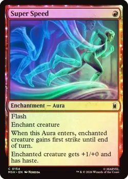 NM Foil Super Speed, MTG, Super Heroes, Magic the Gathering, 154 - Image 1