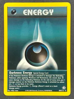 Pokemon Darkness Energy 104/111 N1 Neo Genesis Unlimited MP - Image 1