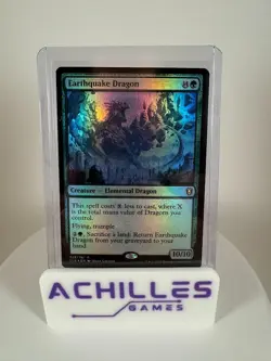Earthquake Dragon (228)- Foil, NM-Mint, English Battle for Baldur's Gate MTG - Image 1