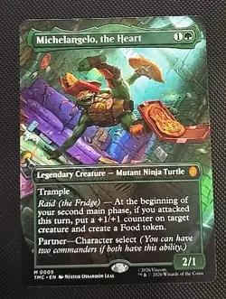 Michelangelo, the Heart (0005) (Borderless) Commander: TMNT - Image 1