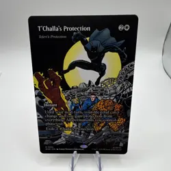 Wizards of the Coast T'Challa's Protection Marvel M 0051 EN Full Art Mythic - Image 1
