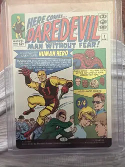 Daredevil, Man Without Fear (Borderless) (0398) 398 Marvel Super Heroes Foil NM - Image 1