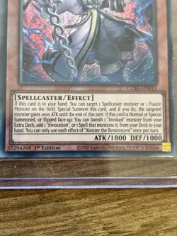 Yu-Gi-Oh! Aleister the Reminiscent CORI-EN015 | Secret Rare 1st Ed Chaos Origins - Image 2