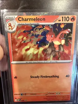 Charmeleon 079 *Swirl* Chaos Rising Black Star Promo Cosmos Holo Pokemon Card NM - Image 1