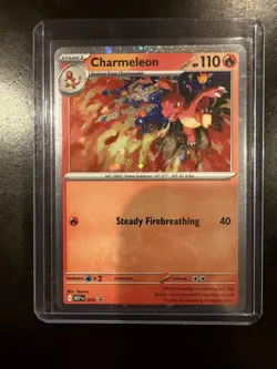 Charmeleon 079 *Swirl* Chaos Rising Black Star Promo Cosmos Holo Pokemon Card NM - Image 2