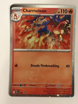 Pokemon Chaos Rising Charmeleon 079 Black Star Promo NM - Image 1