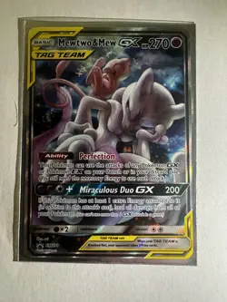 Pokemon TCG 2019 Mewtwo & Mew GX Tag Team Black Star Promo SM191 - Image 1