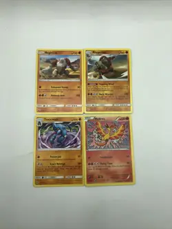 Lot Of 4 Pokemon TCG Non Holo Rare Cards See Pictures - Image 1
