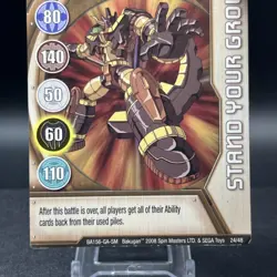 Stand Your Ground 24/48 BA156-GA-SM Copper Gate Bakugan Battle Brawlers Card - Image 2