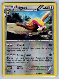 Pidgeot XY - Flashfire #77/106 Rare,Reverse Holo Pokemon Card - Image 1