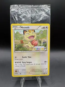SEALED Pokemon Card Meowth 67/108 Build-a-Bear Workshop Stamped Promo - Image 1