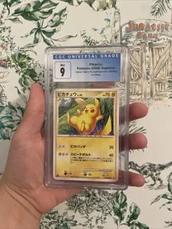 CGC 9 MINT Pikachu 024/092 Stormfront 1st Ed. Japanese Pokemon Graded 2008 - Image 1