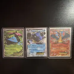 Pokemon XY Promo EX 3-Card Lot Holo (Charizard, Blastoise, Venusaur) - LP/NM - Image 1