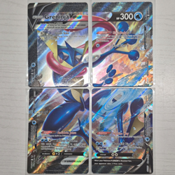 Pokemon TCG Greninja V-UNION SWSH157 4-Card Complete Holo Set English 2021 - Image 1