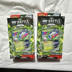 (2)Pokemon TCG ex Battle Deck Iron Leaves ex - Lot of 2 - 60 Cards - Sealed - Image 1