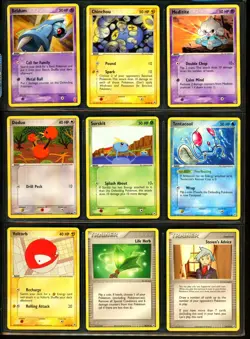 2004 Pokemon EX HIDDEN LEGENDS Set Collection NON HOLO Cards Lot RARE Yuka Morii - Image 3