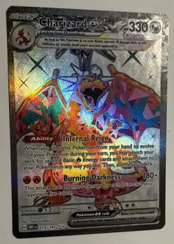 Pokemon TCG Obsidian Flames Charizard EX 215/197 Ultra Rare Near Mint/ Mint - Image 2