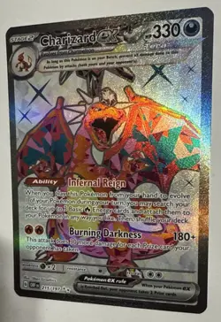 Pokemon TCG Obsidian Flames Charizard EX 215/197 Ultra Rare Near Mint/ Mint - Image 3