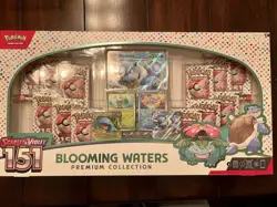 Pokemon TCG Scarlet & Violet 151 Blooming Waters Premium Collection Box - Image 1