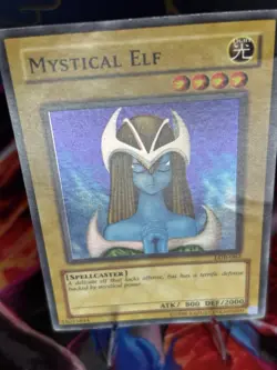 Yu-Gi-Oh! Mystical Elf LOB-062 Legend of Blue Eyes Common Unlimited EN - Image 2