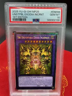The Unstoppable Exodia Incarnate MP25-EN008 Starlight Rare Yugioh PSA 10 - Image 1