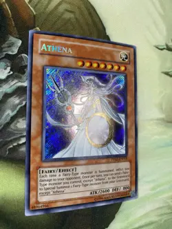 Yugioh TCG Holo Secret Rare Holo Athena PP02-EN018 Premium Pack 2 Nm - Image 2