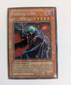 Yugioh - Vampire Lord - Secret Rare - DCR-000 + Vampire Genesis - Ultra Rare - Image 1