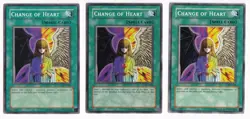 Yu-Gi-Oh Change Of Heart X3 Common SKE-032 / SDY-032 - Image 1