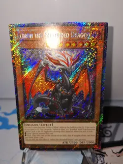 Yugioh! - Albion the Shrouded Dragon (Platinum Secret Rare) NM RA05-EN019 - Image 1