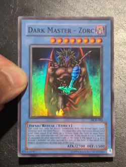Yu-Gi-Oh SUPER RARE CARD DARK MASTER ZORC DCR-082 1996 VINTAGE PRINT NM/VLP - Image 4