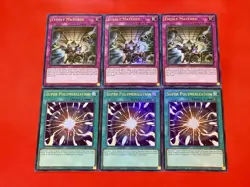 3x Super Polymerization + 3x Evenly Matched | Ultra Rare | NM | 1st Ed | YuGiOh! - Image 1