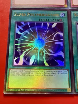 3x Super Polymerization + 3x Evenly Matched | Ultra Rare | NM | 1st Ed | YuGiOh! - Image 3