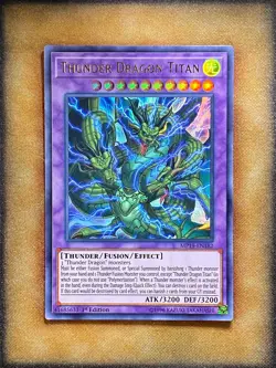 Yugioh Thunder Dragon Titan MP19-EN182 Ultra Rare 1st Ed NM - Image 1