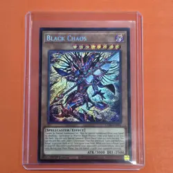Yugioh Black Chaos CORI-EN001 Secret Rare 1st Edition NM - Image 1