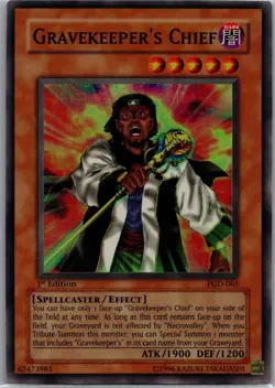 Gravekeeper's Chief Super Rare Pharaonic Guardian PGD-065 LP - 1st Edition - Image 1
