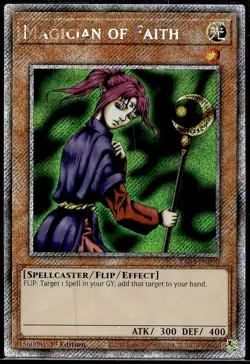 Magician of Faith (Platinum Secret Rare) - RA03-EN090 - 1st Edition - YuGiOh - Image 1