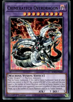 Chimeratech Overdragon Structure Deck: Cyber Strike SDCS-EN042 MP YuGiOh TCG | B - Image 1