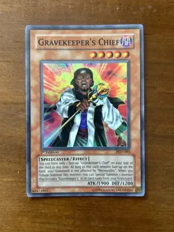 YuGiOh TCG | Gravekeeper's Chief PGD-065 Super Rare 1st Edition | Pharaonic Guar - Image 1