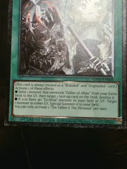 Konami Yu-Gi-Oh! The Fallen & the Virtuous Ultra Rare Foil LE UP01-EN006 - Image 3