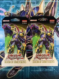 Yu-Gi-Oh! x7 Invasion Of Chaos + x2 Doom Of Dimension Blister Packs Sealed - Image 2