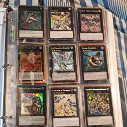 Konami Yu-Gi-Oh! TCG 9-Card Lot Binder English 1st Ed Foil Albaz - Image 1