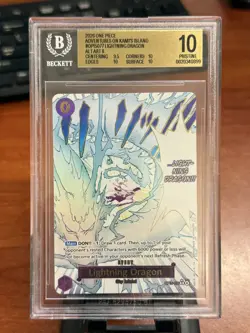 Lightning Dragon [Alt Art] OP15-077 One Piece Adventure on Kami's Island BGS 10! - Image 1