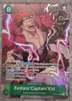 One Piece Eustass Captain Kid OP01-051 Parallel Alt Art Romance Dawn English NM - Image 1