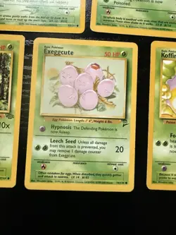 Vintage Pokemon Grass Lot WOTC Base Jungle Neo Team Rocket 7 Cards - Image 3