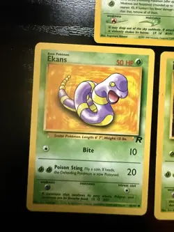 Vintage Pokemon Grass Lot WOTC Base Jungle Neo Team Rocket 7 Cards - Image 5