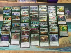 60+ green magic the gathering cards nm common and uncommon card lot commander - Image 2
