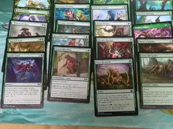 60+ green magic the gathering cards nm common and uncommon card lot commander - Image 5