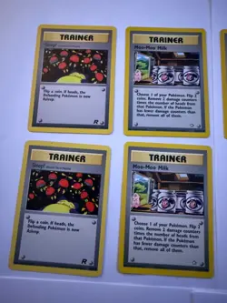 Vintage Pokemon Trainer Card Lot WOTC Team Rocket Neo Base Set x17 Energy Ark Po - Image 2