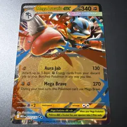 Mega Lucario ex ME01: Mega Evolution 077/132 Pokemon Card Holo - Image 1